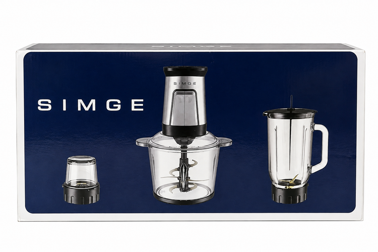 خردکن، مخلوطکن و آسیاب ۳ کاره سیمگه SIMGE ظرفیت ۳ لیتری