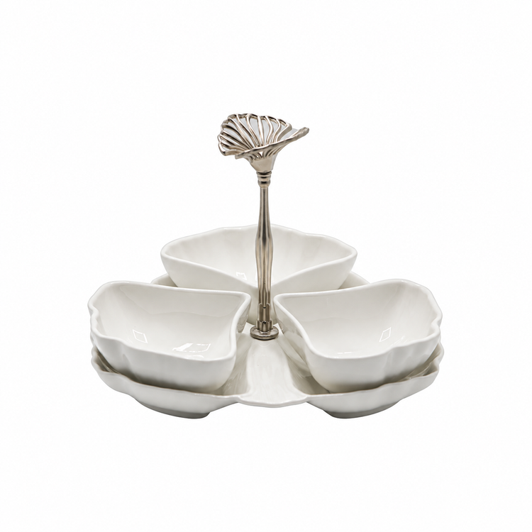 اردوخوری طرح Butterfly برند B.V.K همراه با سینی